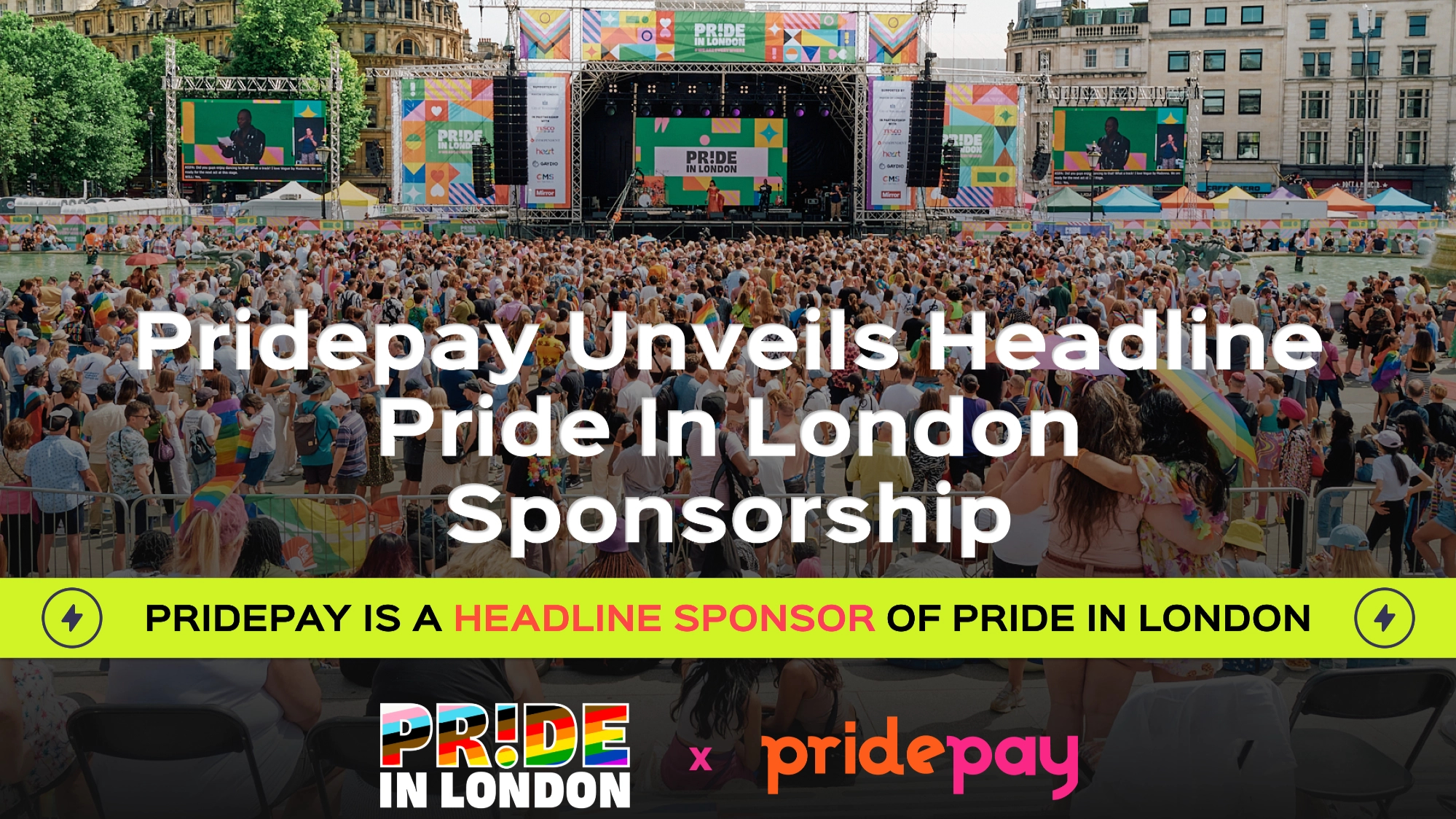 Pridepay unveils headline Pride in London sponsorship