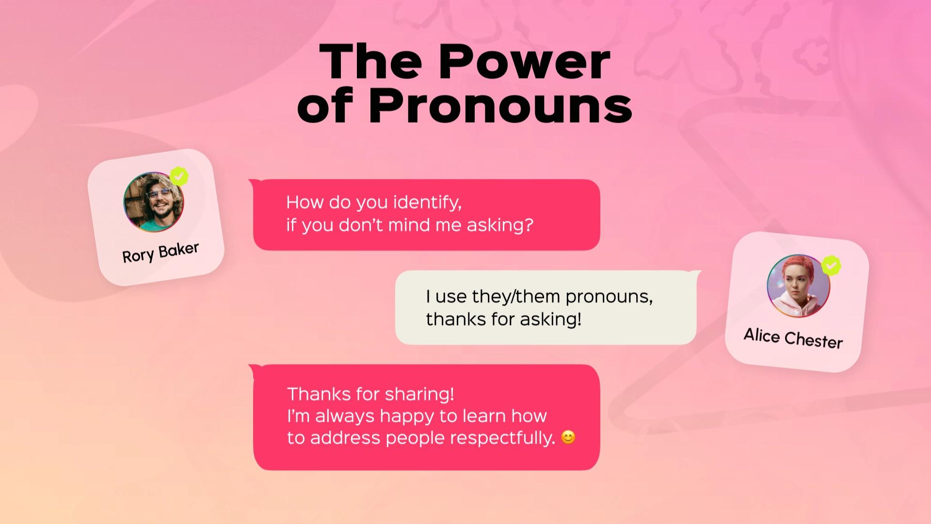 THE POWER OF PRONOUNS